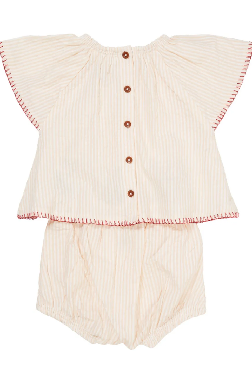 Bæk og bølge babyset m. broderi - BERRY