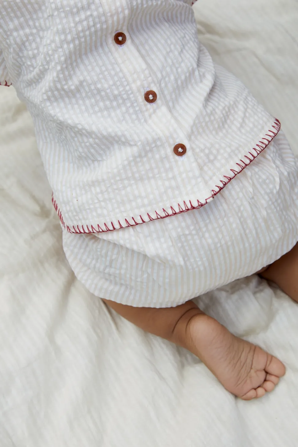 Bæk og bølge babyset m. broderi - BERRY