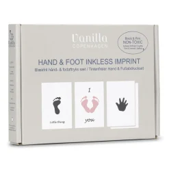 Blækfri hånd og fodaftryk- 2-pak - Lyserød/Sort