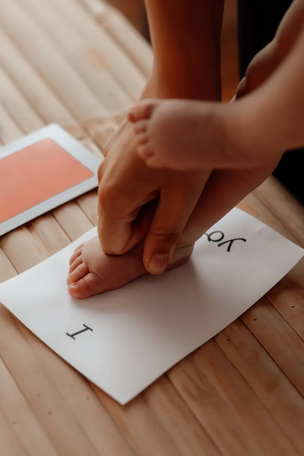 Blækfri hånd og fodaftryk- 2-pak - Lyserød/Sort