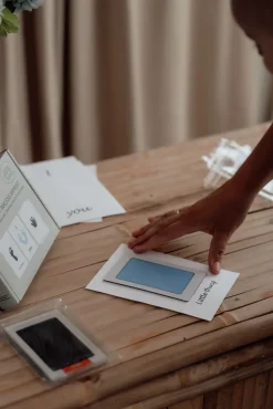 Blækfri hånd og fodaftryk 2-pak - Blå/Sort