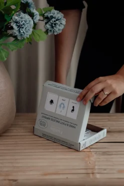 Blækfri hånd og fodaftryk 2-pak - Blå/Sort