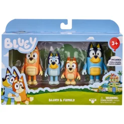 Bluey Figurer 4 figur pk. - Family eller venner