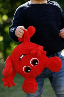 Bobbo bamse rød, 26 cm