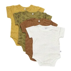 Body Kortærmet Med Print 4-Pak - 384