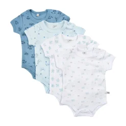 Body Kortærmet Med Print 4-Pak - 701