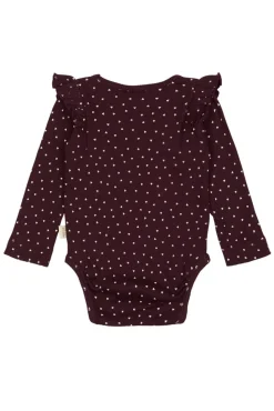 Body Langærmet - Dark Grape/White