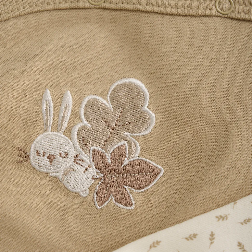 Body langærmet m. Romper - Sesame