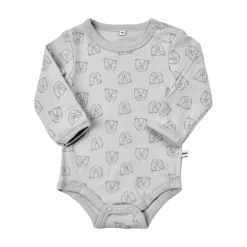 Body Langærmet Med Print 4-Pak - 190