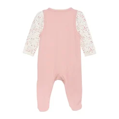 Body langærmet m.romper - Misty Rose