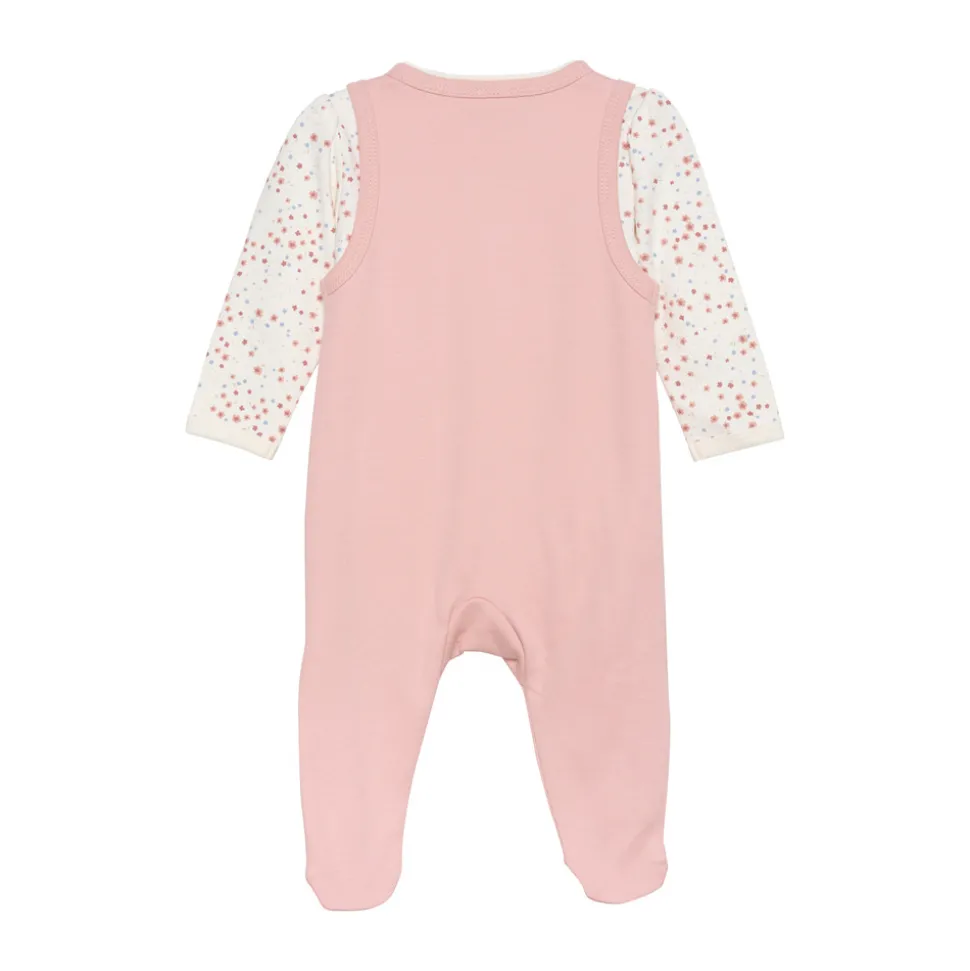 Body langærmet m.romper - Misty Rose