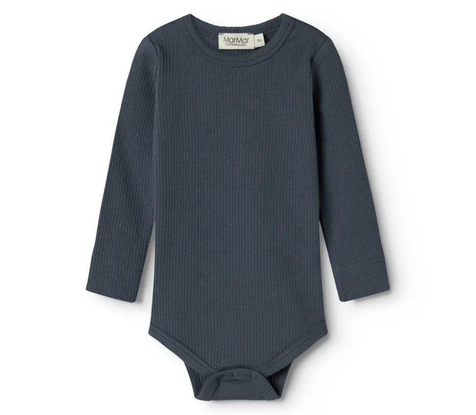 Body med lange ærmer - Blue