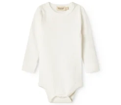 Body med lange ærmer - Gentle white