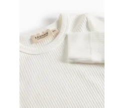 Body med lange ærmer - Gentle white