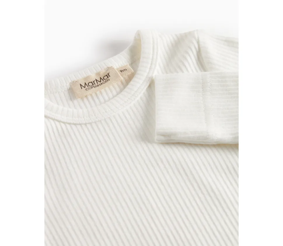 Body med lange ærmer - Gentle white