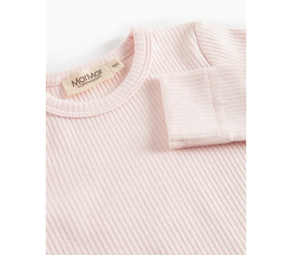 Body med lange ærmer - Rosa