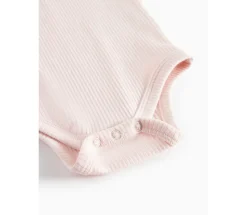 Body med lange ærmer - Rosa