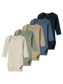 Body 5p ls solid rib - CHINA BLUE