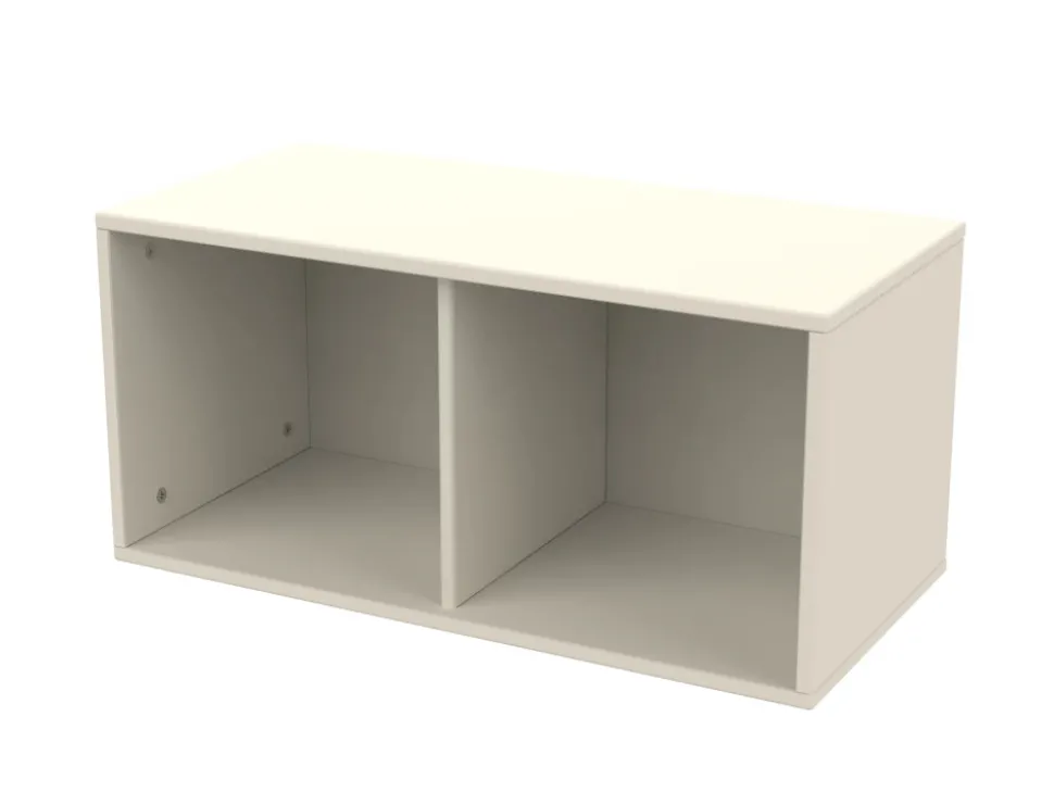 Bogkasse, Dots 72x34,5x34,5, Cream