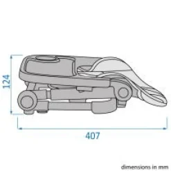 Boostersæde til stol,Moly, mineral grå
