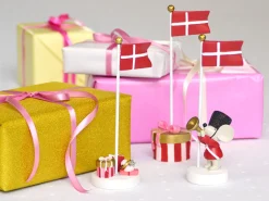 Bordflag, mus med trompet