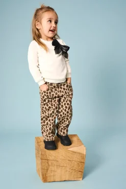 Bow langærmet o-neck sweat - CLOUD DANCER