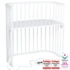 Boxspring bedside crib - Hvid