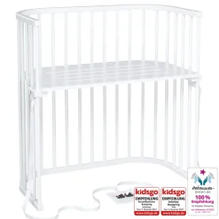 Boxspring bedside crib - Hvid