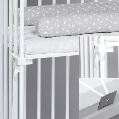 Boxspring bedside crib - Hvid