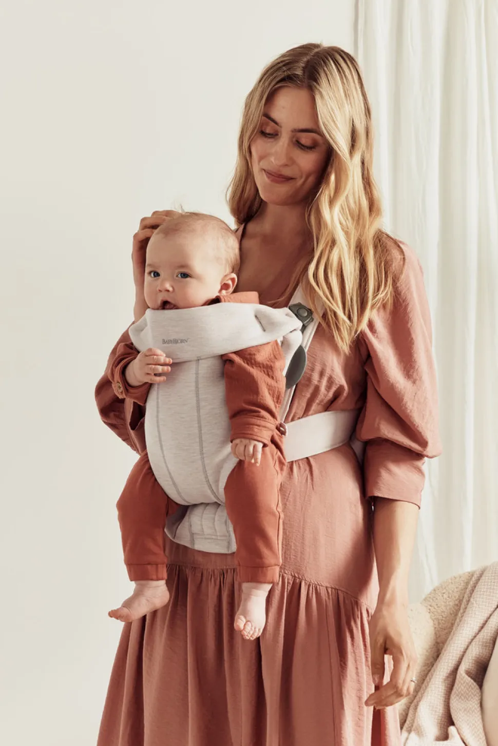 Bæresele Mini - 3D-jersey, Lys beige