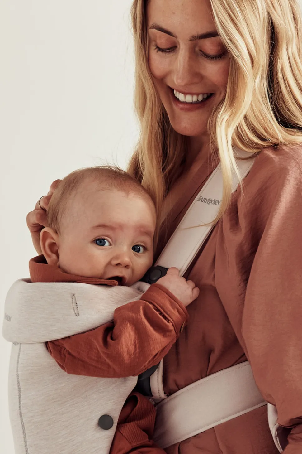 Bæresele Mini - 3D-jersey, Lys beige