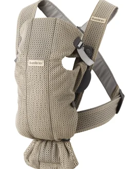 Bæresele Mini - 3D-mesh, Grå beige