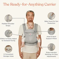 Bæresele, Omni Deluxe, Mesh - Soft Olive