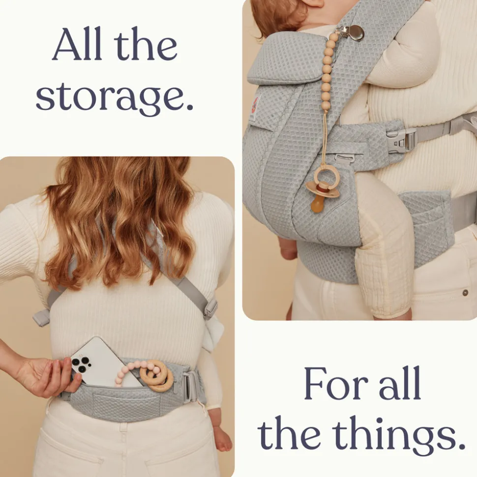 Bæresele, Omni Deluxe, Mesh - Natural Beige