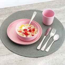 Børnebestik I rustfrit stål, 4 stk.