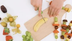 Børnekokkeknivsæt - grøn/blå