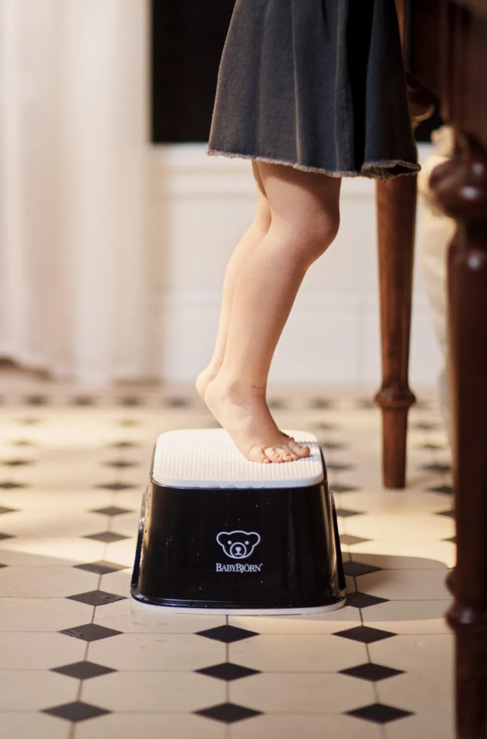 Børnetaburet - sort