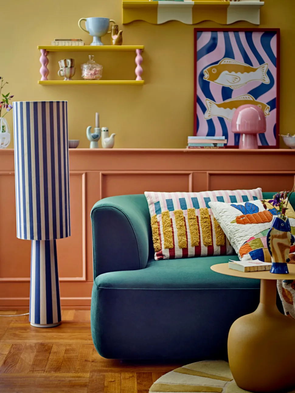 Bubbi Hylde, Gul, MDF