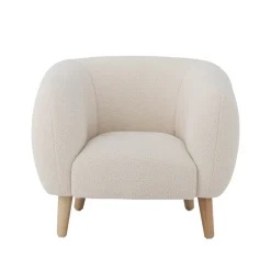 Cade Loungestol, Hvid, Polyester