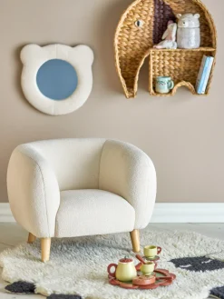 Cade Loungestol, Hvid, Polyester