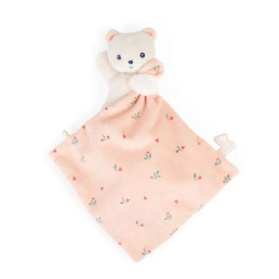 Carre Douceur Doudou Bear Leaves Of Love 17cm
