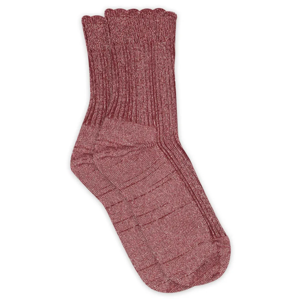 Celosia glitter strømper - Maroon