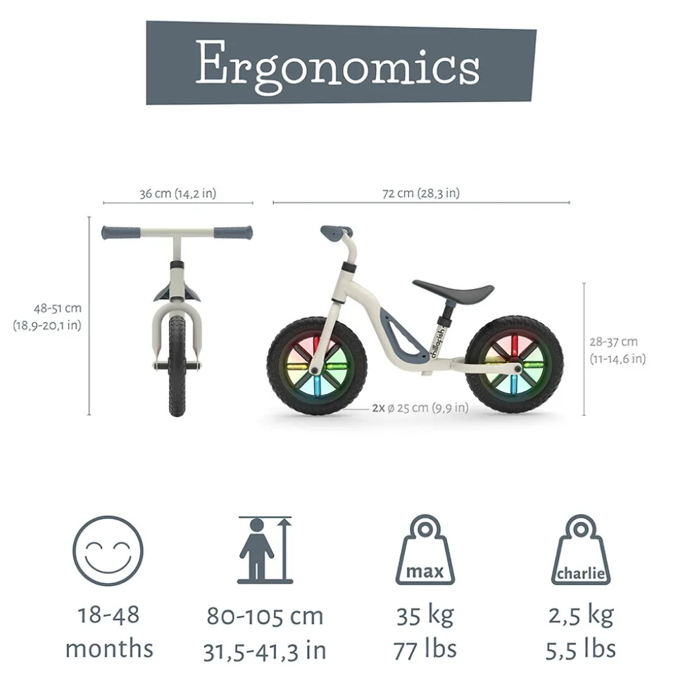 Charlie Glow balancecykel - Beige