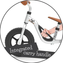 Charlie letvægts-balancecykel silver