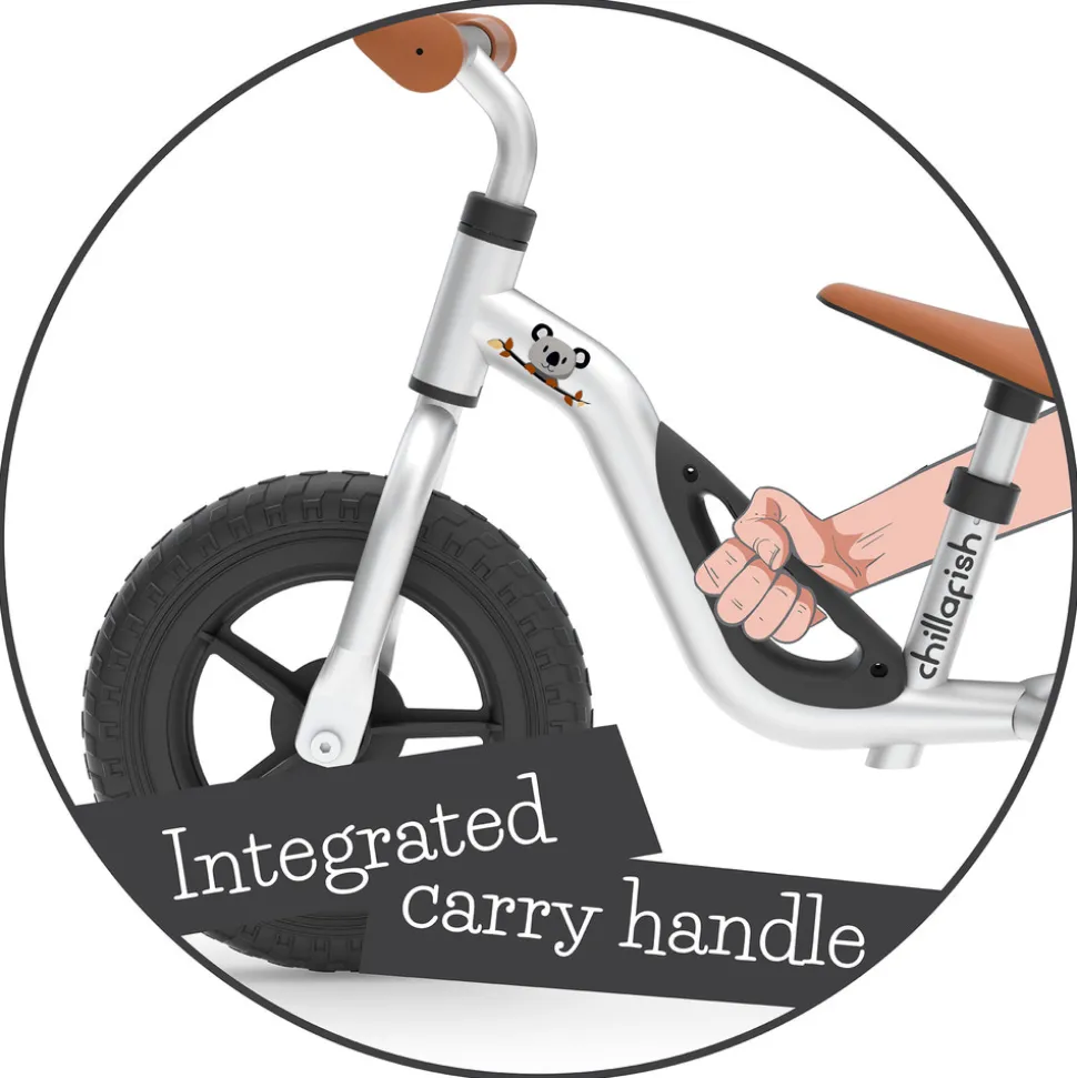 Charlie letvægts-balancecykel silver