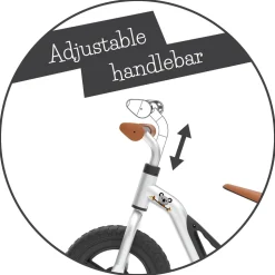 Charlie letvægts-balancecykel silver