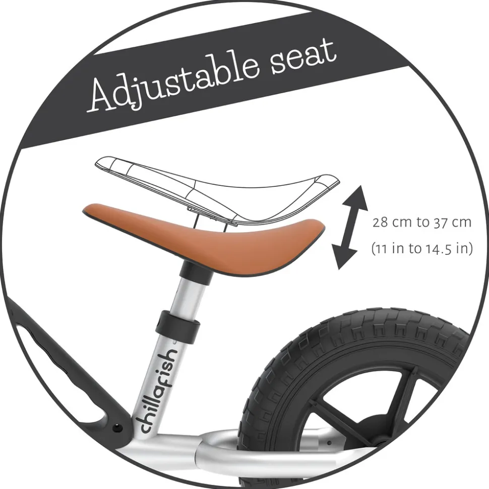 Charlie letvægts-balancecykel silver