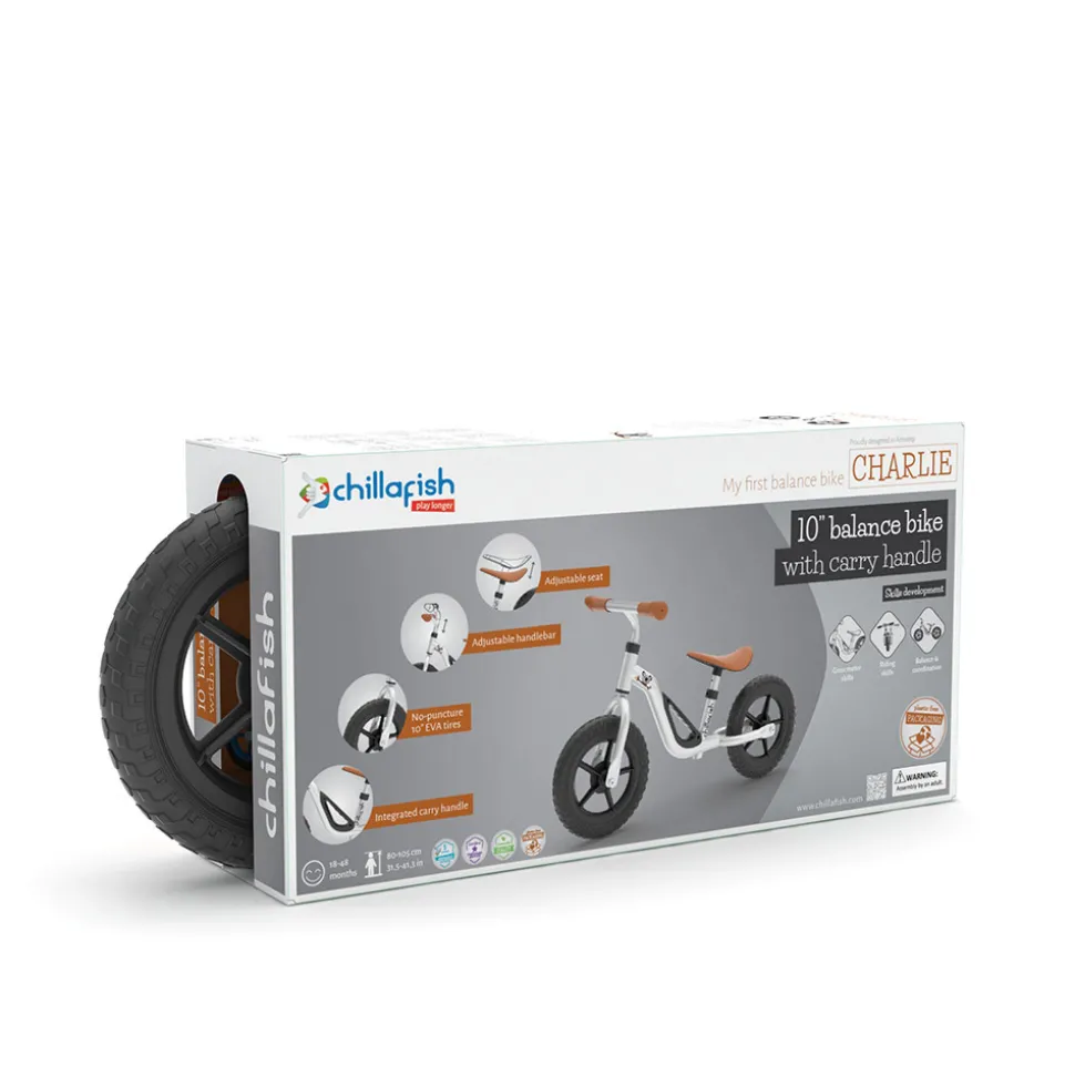 Charlie letvægts-balancecykel silver