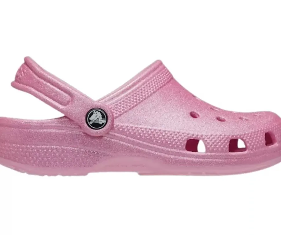 Classic Glitter Clog K - Pink tweed