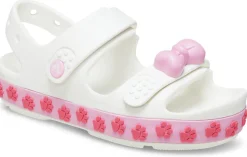 Crocband Cruiser Pet Sandal T - WHITE/PINK